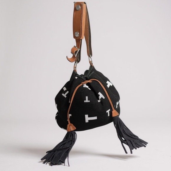 Tod's Handbags - Tod’s T Logo Tassels Bucket Hobo Bag Leather Camel Suede Drawcord Luxury Preppy